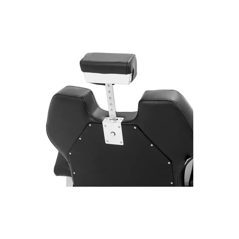 Kampaajatuoli PRESTON BLACK jalkatuella, korkeussäätö 59-69 cm, 150 kg, musta