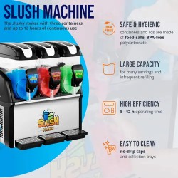 Royal Catering Slush-kone 3 x 12 l
