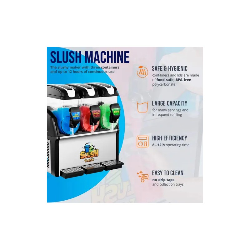 Royal Catering Slush-kone 3 x 12 l