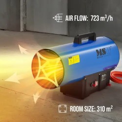 MSW Kaasulämmitin 30 000 W 310 m² manuaalinen sytytys