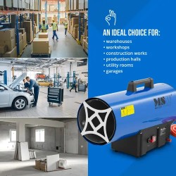 MSW Kaasulämmitin 30 000 W 310 m² manuaalinen sytytys