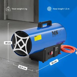 MSW Kaasulämmitin 30 000 W 310 m² manuaalinen sytytys