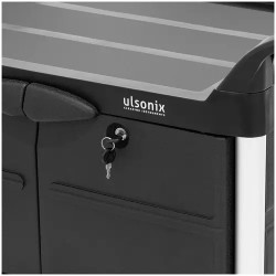 ulsonix siivousvaunu lukittava 150 kg 3 hyllyä