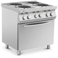 Royal Catering Elektroherd Gastro sähköliesi 13 400 W 4 levyä ja kiertoilmauuni