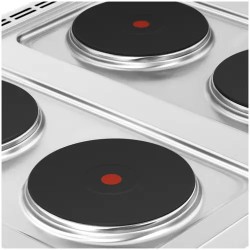 Royal Catering Elektroherd Gastro sähköliesi 13 400 W, 4 levyä ja kiertoilmauuni