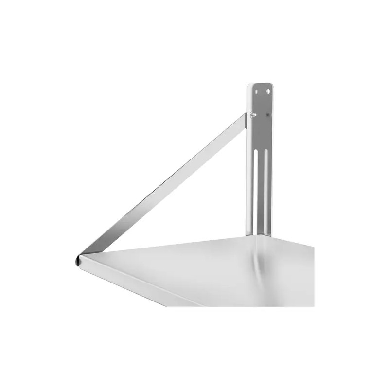 Royal Catering RC-BFWS12045 taitettava seinähylly, ruostumaton teräs, 120 x 45 cm, 40 kg