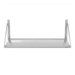 Royal Catering RC-BFWS12045 taitettava seinähylly, ruostumaton teräs, 120 x 45 cm, 40 kg