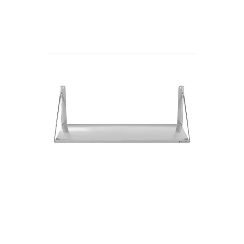 Royal Catering RC-BFWS12045 taitettava seinähylly, ruostumaton teräs, 120 x 45 cm, 40 kg