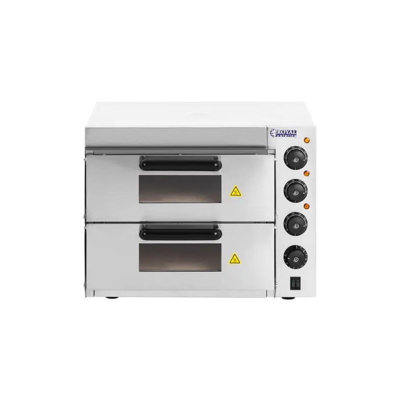 Royal Catering sähköinen pizzauuni 3000 W 2 kammiota 40 cm
