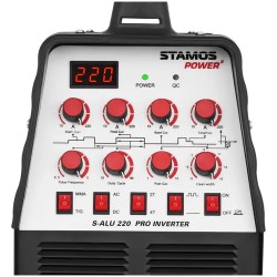 AC/DC TIG/MMA-hitsauslaite 220 A, 230 V, pulssitoiminto, 8 m kaapelit