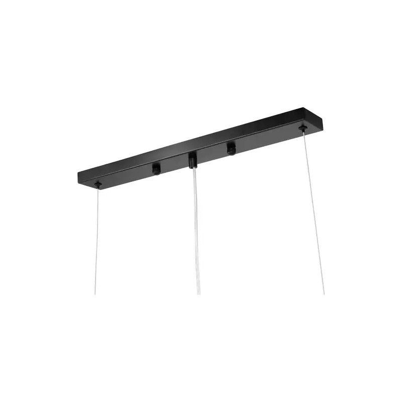 Uniprodo UNI_LD_14 riippuvalaisin puupalkilla ja 3 mustalla varjostimella E27