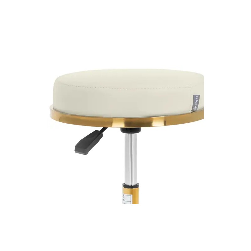Pyörityötuoli 51-64 cm, 150 kg, beige ja kulta