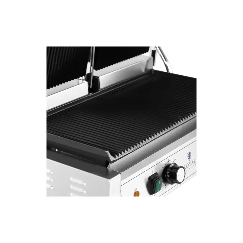Kaksoiskontaktigrilli RCPKG-3600-R 3 600 W ruohotetut levyt