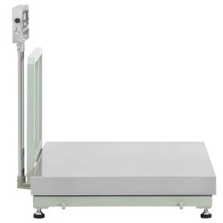 Alustavaaka 500 kg / 0,05 kg 100 x 100 cm LCD-näytöllä ja etiketitulostimella