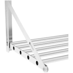 Royal Catering RC-TFWH10045 seinähylly, ruostumaton teräs, 100 x 45 cm, laskostettava