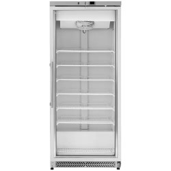 Royal Catering RCLK-F590-G pakastinkaappi 580 l lasiovi hopea