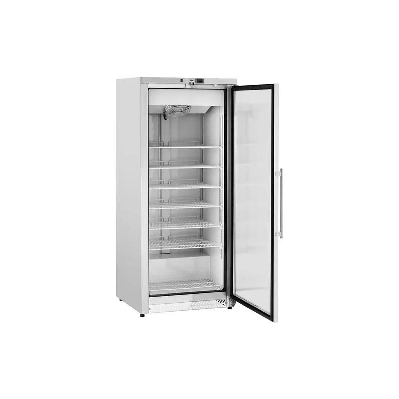 Royal Catering RCLK-F590-G pakastinkaappi 580 l lasiovi hopea