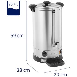Royal Catering vedenkeitin 19,7 l 2500 W ruostumaton teräs