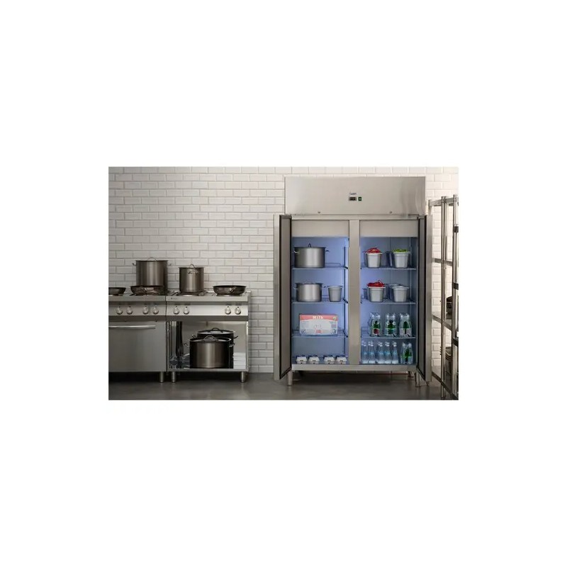 Gastro-jääkaappi 2 ovella 1 168 l ruostumaton teräs