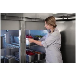 Gastro-jääkaappi 2 ovella 1 168 l ruostumaton teräs