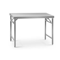 Royal Catering ECO työpöytä ruostumaton teräs 70 x 120 cm taitettava 215 kg