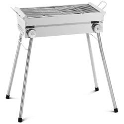 Royal Catering hiiligrilli taitettava 43 x 25 cm ruostumaton teräs ja sinkitty teräs