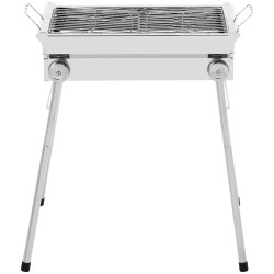 Royal Catering hiiligrilli, taitettava, 43 x 25 cm, ruostumaton teräs ja sinkitty teräs