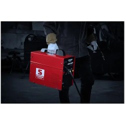 Stamos Germany SMIG-250P MIG/MAG-hitsaussetti 250 A 230 V ja Firestarter 500 -hitsauskypärä 16,00 kg