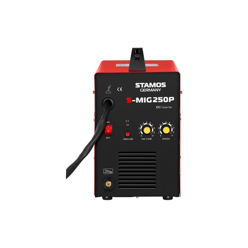 Stamos Germany SMIG-250P MIG/MAG-hitsaussetti 250 A 230 V ja Firestarter 500 -hitsauskypärä 16,00 kg