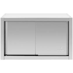 Royal Catering ruostumattomasta teräksestä valmistettu seinäkaappi liukuovilla 100 x 45 cm