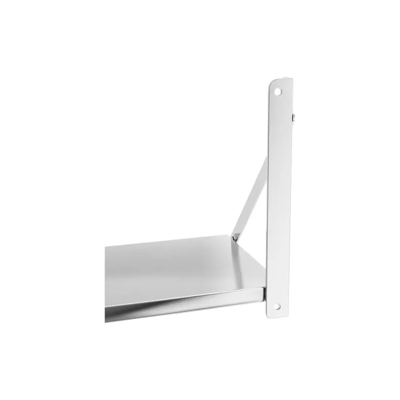 Royal Catering RC-BFWH12030 laskostettava seinähylly, ruostumaton teräs, 120 x 30 cm, 40 kg