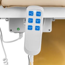 Sähköinen kosmetiikkapöytä 3 moottoria 190 x 65 x 60-76 cm beige/golden