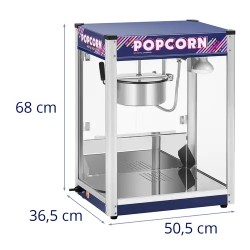 Popcorn-kone 1500 W 5 kg/h sininen RCPR-1350 20,50 kg