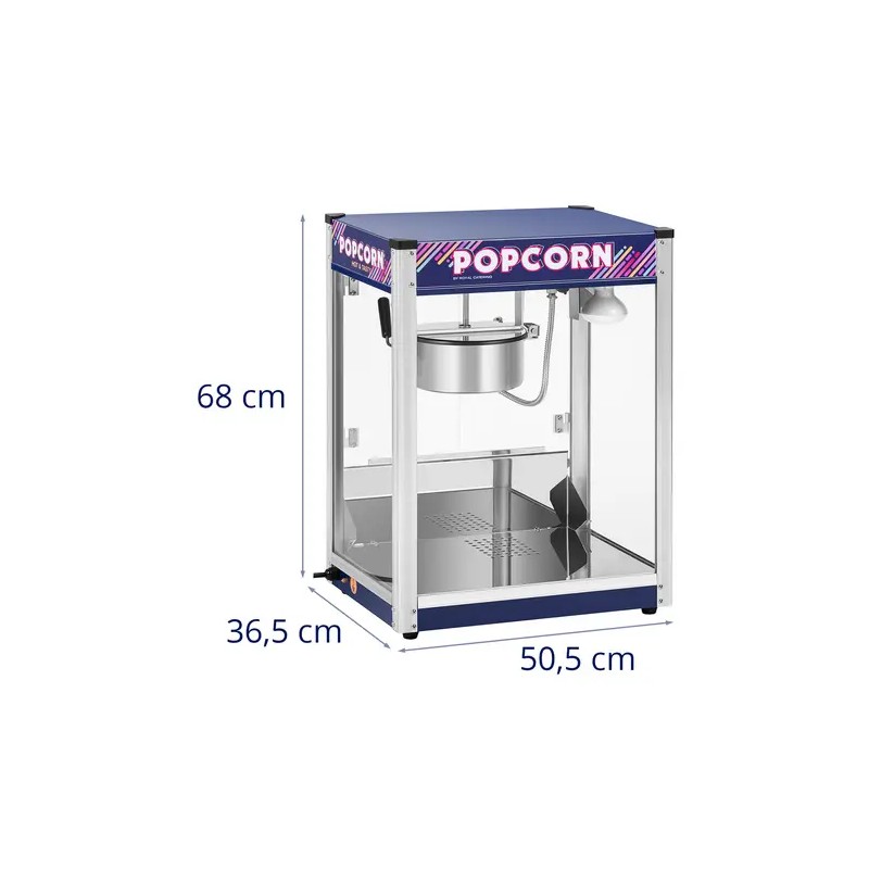 Popcorn-kone 1500 W 5 kg/h sininen RCPR-1350 20,50 kg