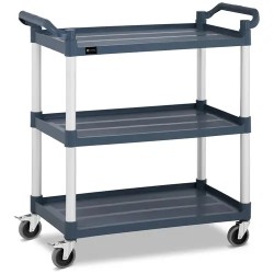 Royal Catering tarjoiluvaunu 3 hyllyä 85 x 50 cm harmaa
