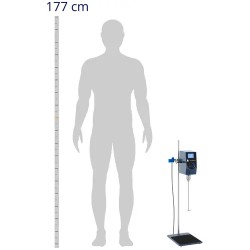 Laboratorion yläsekoitin 40 l, 100–2500 kierrosta/min, ajastin