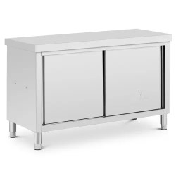 Royal Catering ECO ruostumattomasta teräksestä valmistettu läpivientikaappi 140 x 60 cm 500 kg