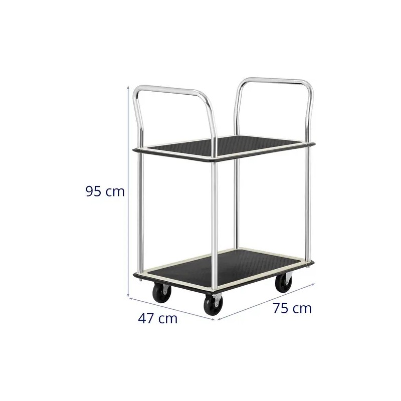 MSW-PW-120 kuljetusvaunu 2 tasoa 120 kg