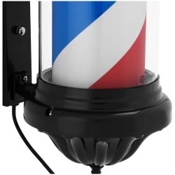 physa Barber Pole pyörivä ja valaistu parturi-kampaamon kyltti, 380 mm