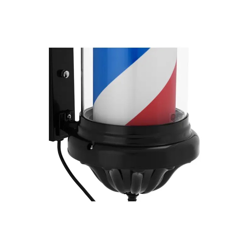 physa Barber Pole pyörivä ja valaistu parturi-kampaamon kyltti, 380 mm