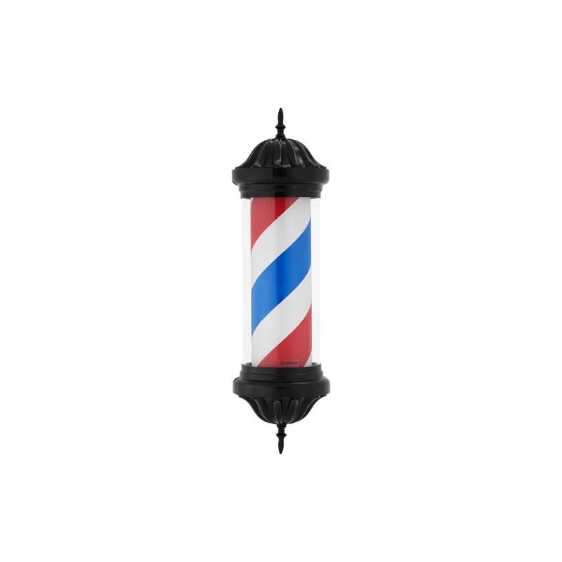 physa Barber Pole pyörivä ja valaistu parturi-kampaamon kyltti, 380 mm