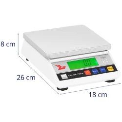 Tarkkuusvaaka SBS-LW-7500A 7500 g / 0,3 g LCD