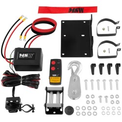 MSW PROPULLATOR 2000-B Offroad-vinssi 907 kg 12 V 15 m teräsvaijeri ja ohjausrulla