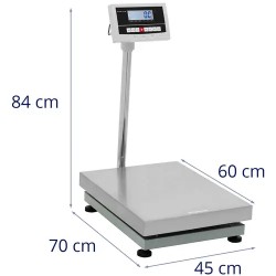 Alustavaaka 300 kg / 0,01 kg, 45 x 60 cm, LCD-näyttö