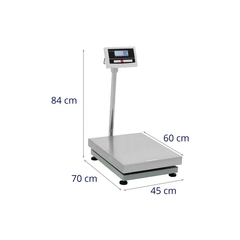 Alustavaaka 300 kg / 0,01 kg, 45 x 60 cm, LCD-näyttö