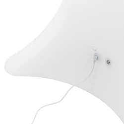 LED-pöytä 80 x 80 x 70 cm RGBW akkukäyttöinen mattavalkoinen