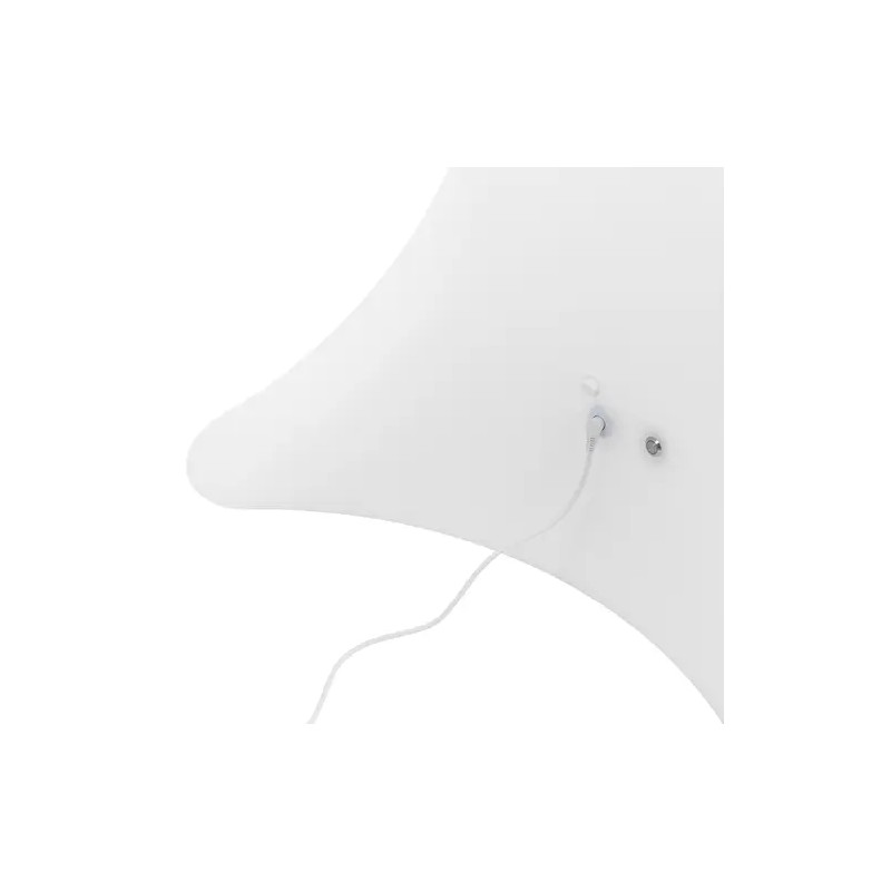 LED-pöytä 80 x 80 x 70 cm RGBW akkukäyttöinen mattavalkoinen