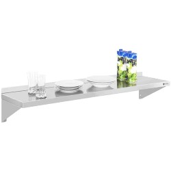 Royal Catering RCWR-120 seinähylly, 120 x 30 cm, ruostumaton teräs