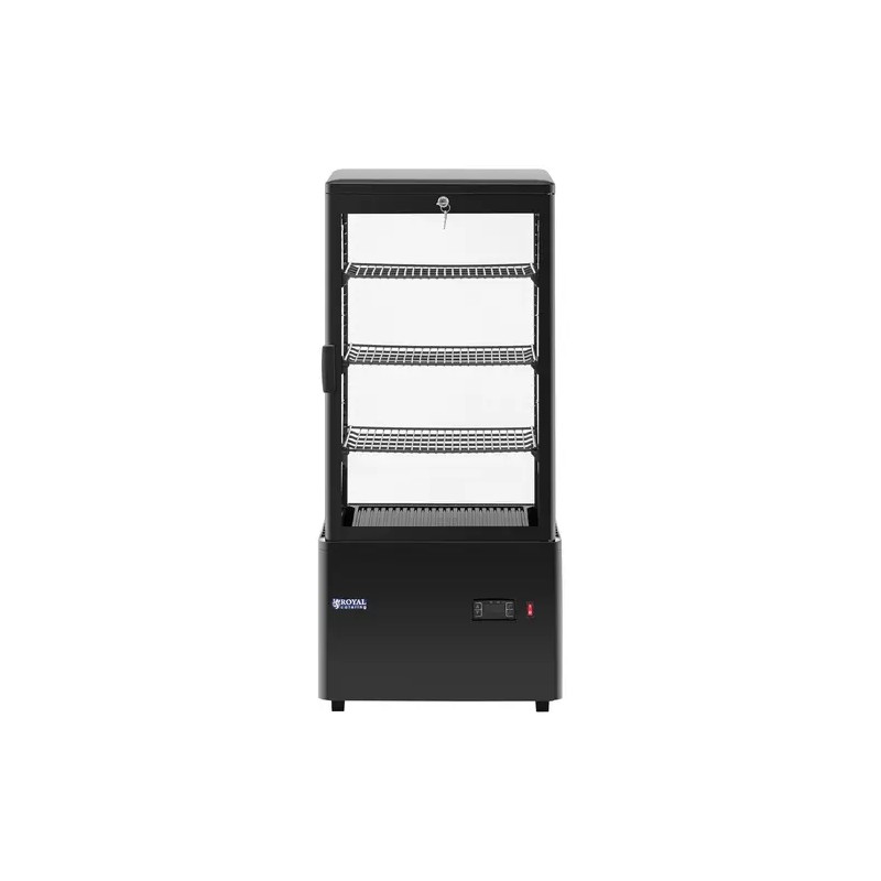Royal Catering RCCC-78-BT kylmävitriini 78 l musta