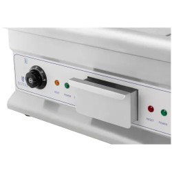 Royal Catering RCG-60GB sähkögrillilevy 60 cm, 6 400 W, sileä ja uritettu pinta